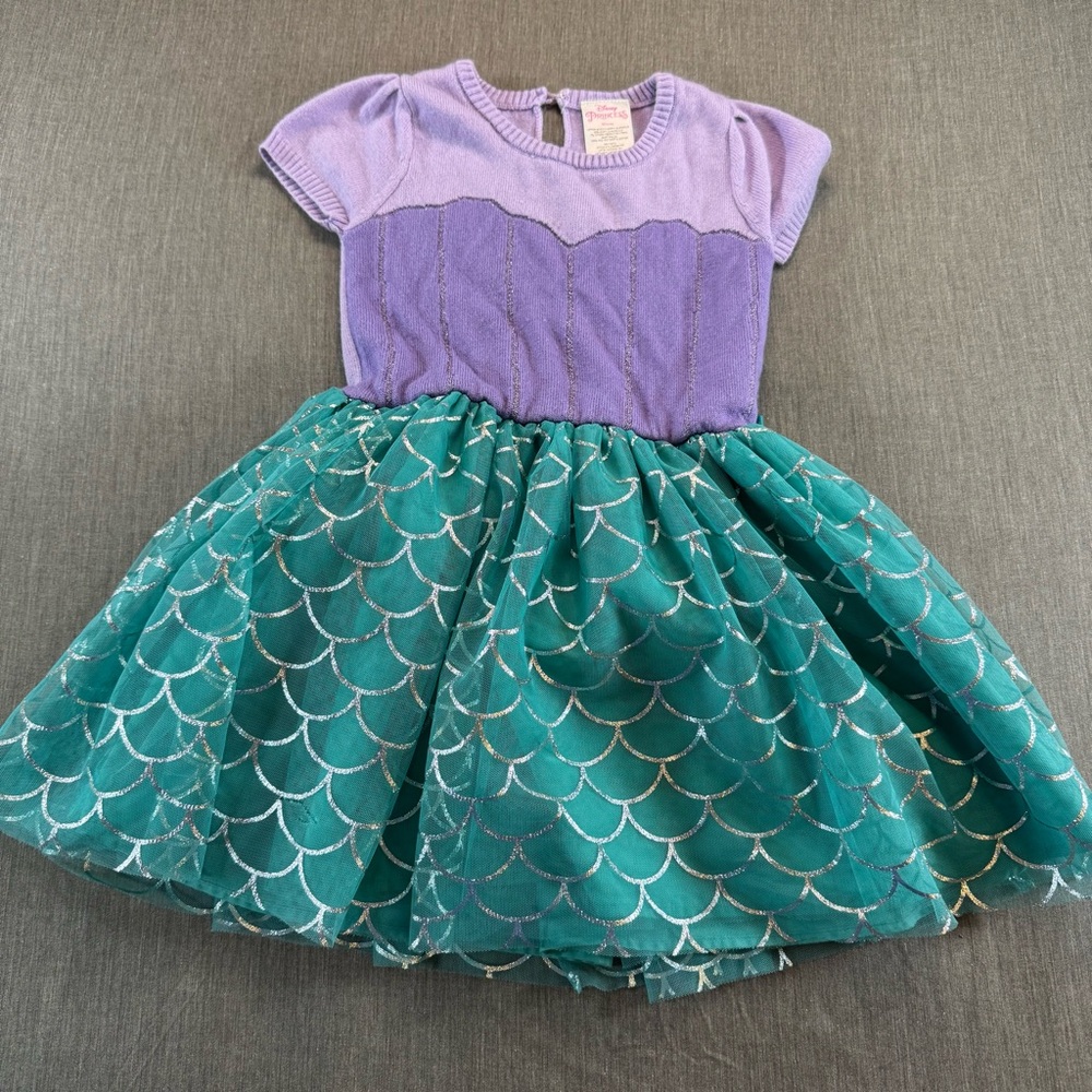 Girl Clothing Size 4T - 5T  Dresses Lot/ Bundle Of 4 Long Sleeve Blue Princess - Picture 8 of 14